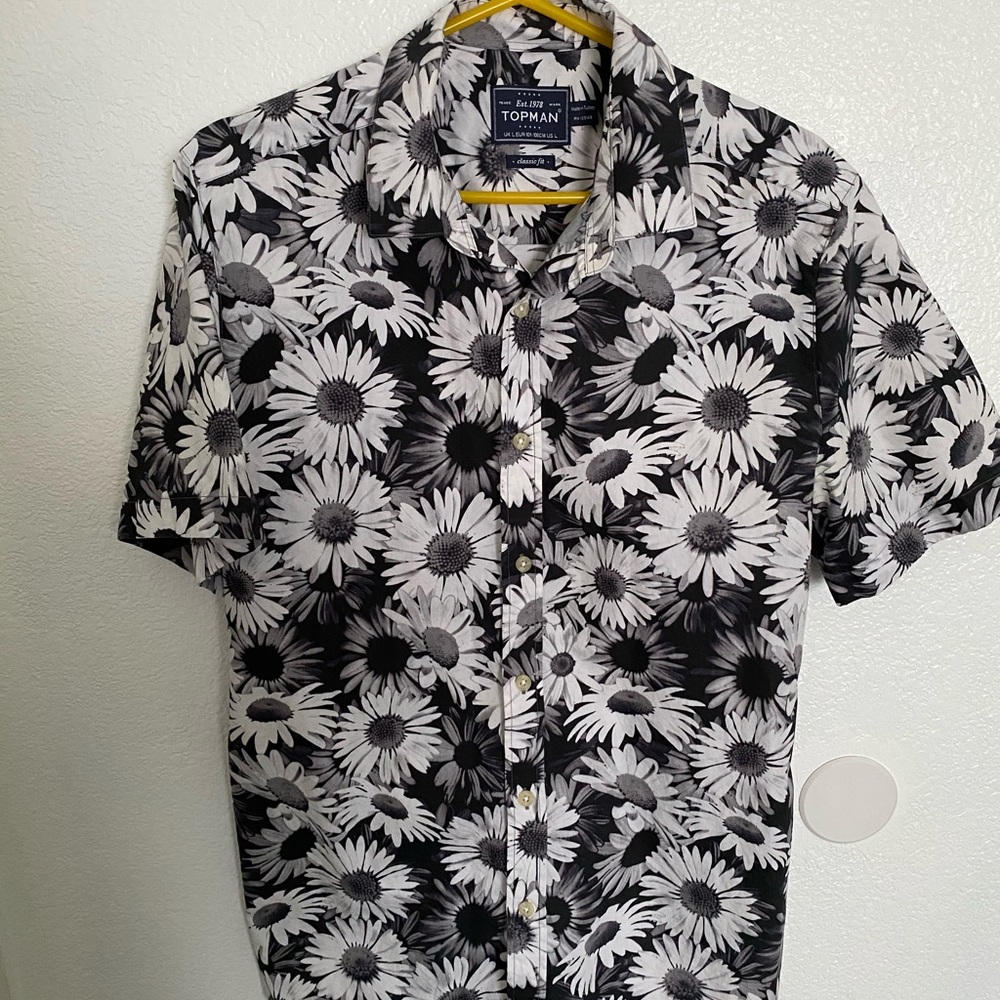 Floral button down